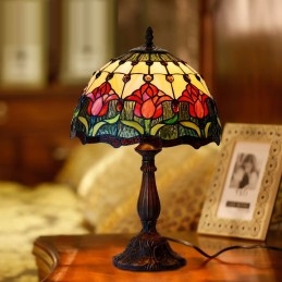 30 cm Tulpen Tischlampe aus...