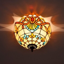 Tiffany-Deckenleuchte aus...