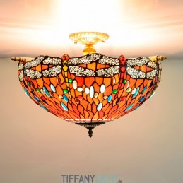 Tiffany-Deckenleuchte aus...