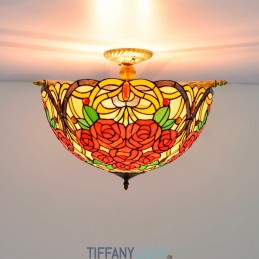 Tiffany-Deckenleuchte aus...