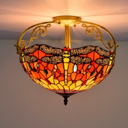 Tiffany-Deckenleuchte aus...
