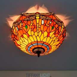 Tiffany-Deckenleuchte aus...