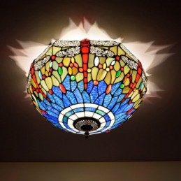 Tiffany-Deckenleuchte aus...