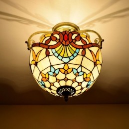 Tiffany-Deckenleuchte aus...