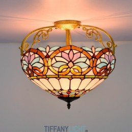 Tiffany-Deckenleuchte aus...