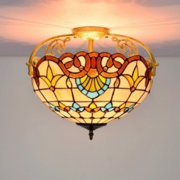 Tiffany-Deckenleuchte aus...