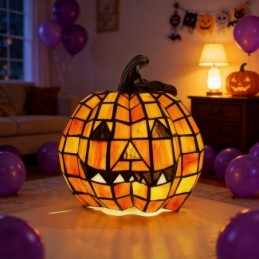 Tiffany-Lampe aus Buntglas...