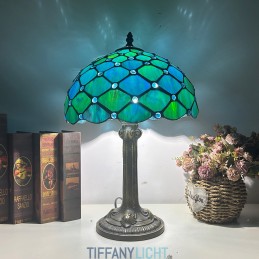 Tiffany-Lampe aus Buntglas...