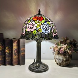 Tiffany-Lampe aus Buntglas...