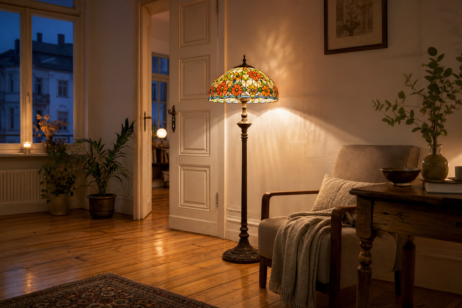 Tiffany Standlampe Vintage: Wohngefühl zwischen Altbauflair und moderner Gemütlichkeit