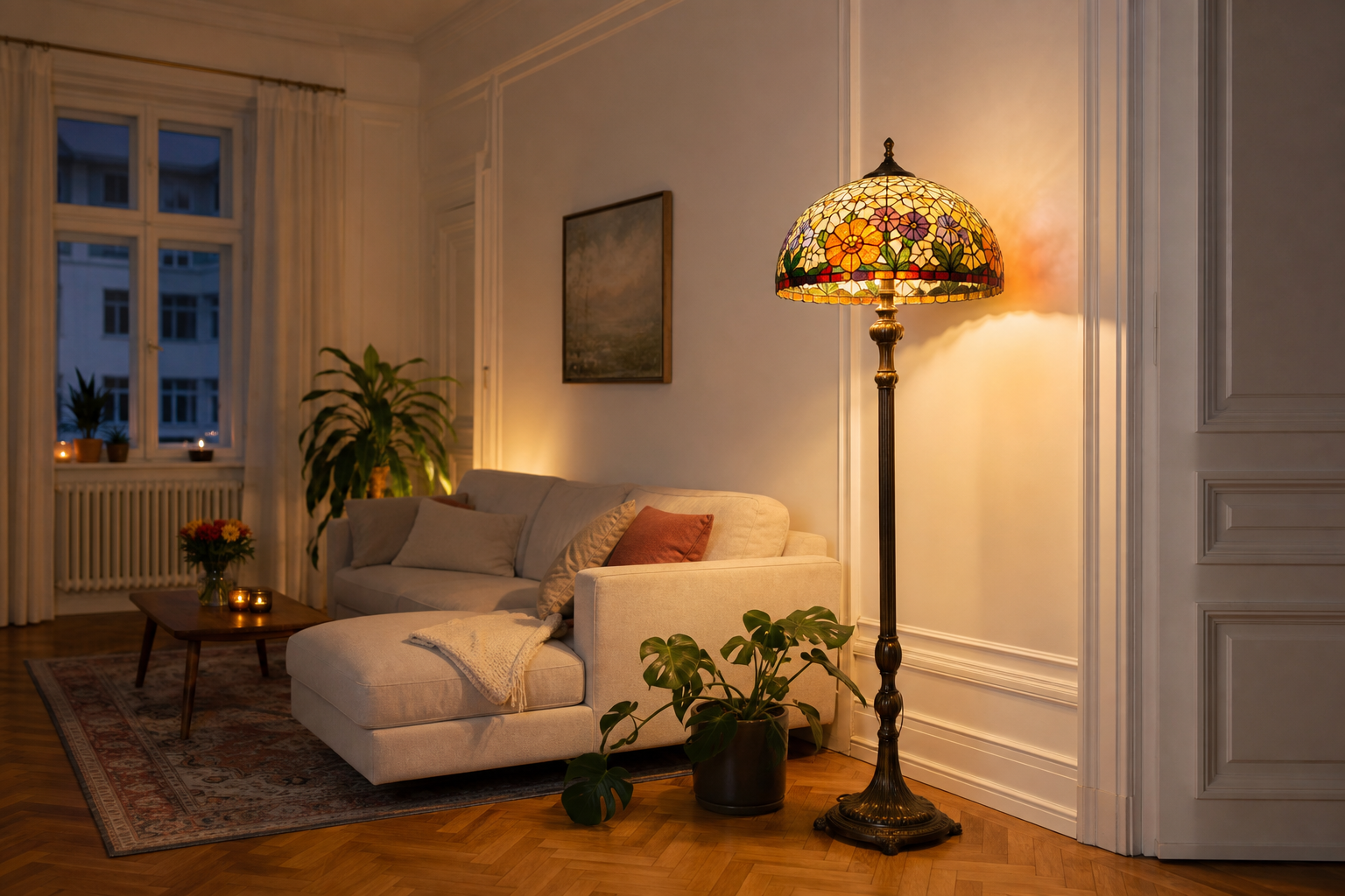 Tiffany Stehlampen: Elegante Lichtakzente für deutsche Wohnräume